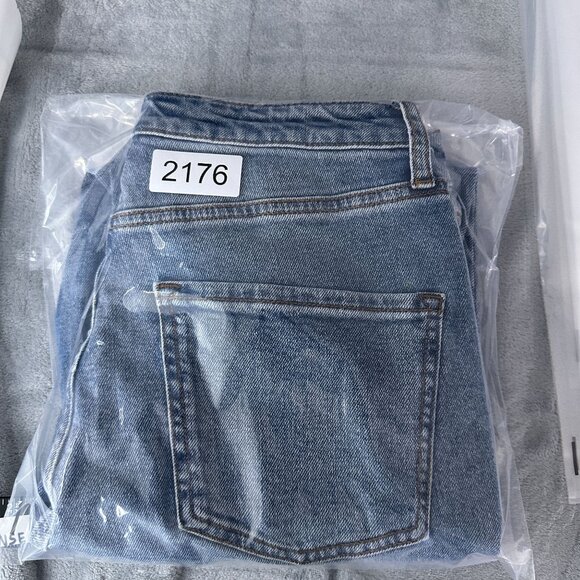 HT Denim Mom Jeans Women's Size 7 Light Wash Stretch High Rise Blue - Picture 11 of 11